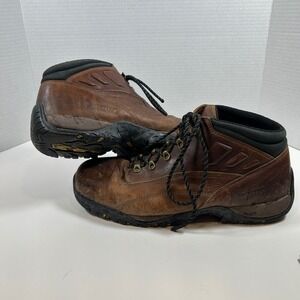 Michelin Pilot Sport Mens Brown Leather Work Boots XPS62 10.5 Steel Toe